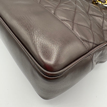 Sac Chanel shopping chocolat