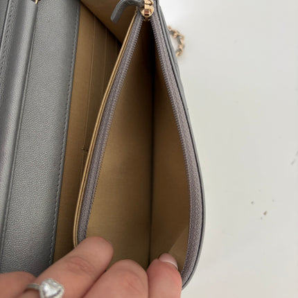 Sac Chanel Wallet on chain Gris argent