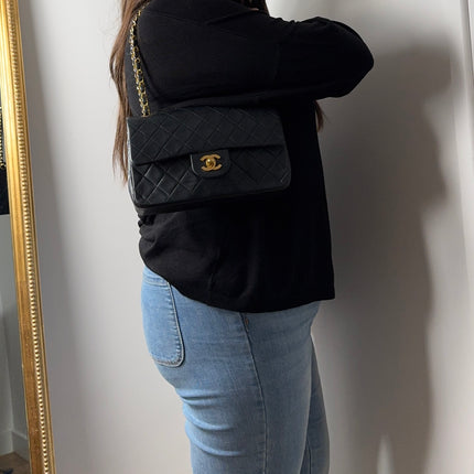 Sac Chanel Timeless 23cm Vintage noir