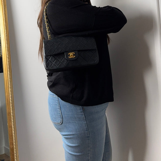 Sac Chanel Timeless 23cm Vintage noir