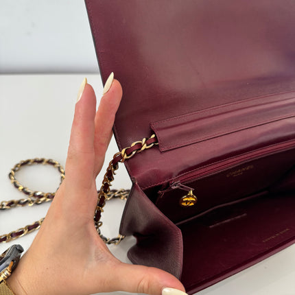 Sac Chanel Bordeaux Bandoulière
