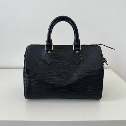 Sac Louis Vuitton Speedy 30 Cuir Épi Noir