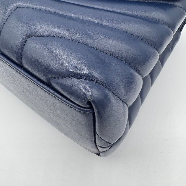 Sac Loulou Small Saint Laurent Bleu Marine