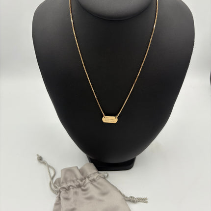 Collier Dior étiquette John Galliano 1947