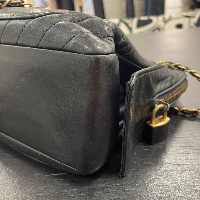 Sac Caméra vintage Chanel Noir