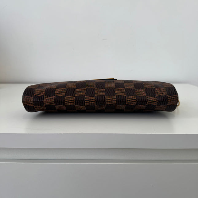 Sac pochette Eva damier ébène