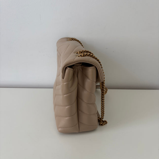Sac Saint Laurent Loulou Small beige