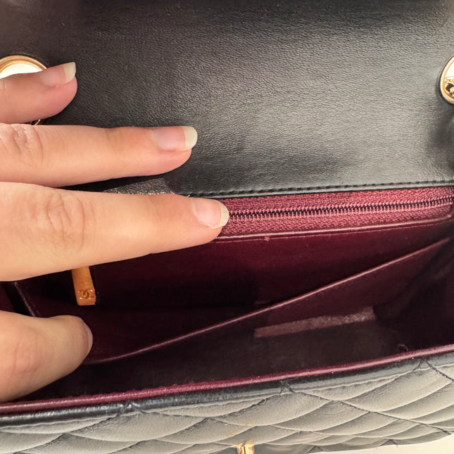 Sac Chanel Mini Square Timeless noir