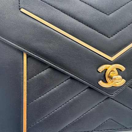 Sac Chanel Chevrons Noir