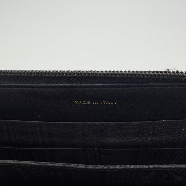 Portefeuille Chanel CC cuir grainé