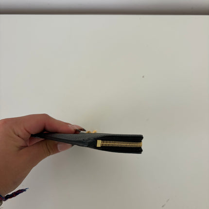 Porte-cartes Celine long zippé Noir