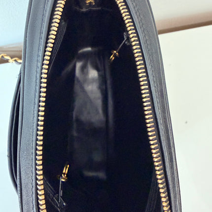 Sac Chanel Caméra Chevrons Noir