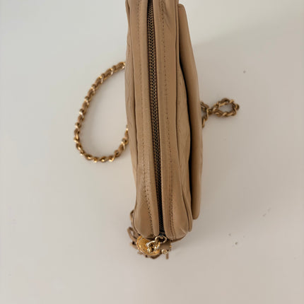 Sac Chanel Caméra Vintage beige