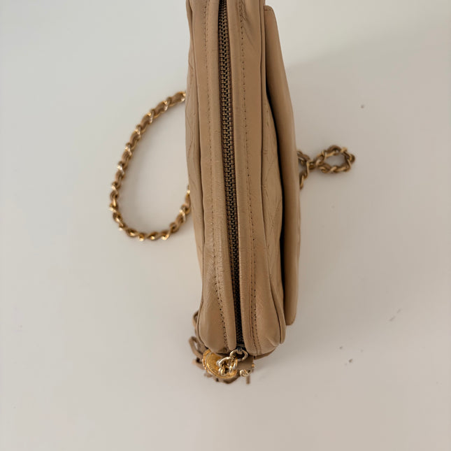 Sac Chanel Caméra Vintage beige