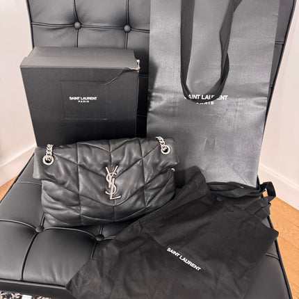 Sac Saint Laurent Puffer Large Noir