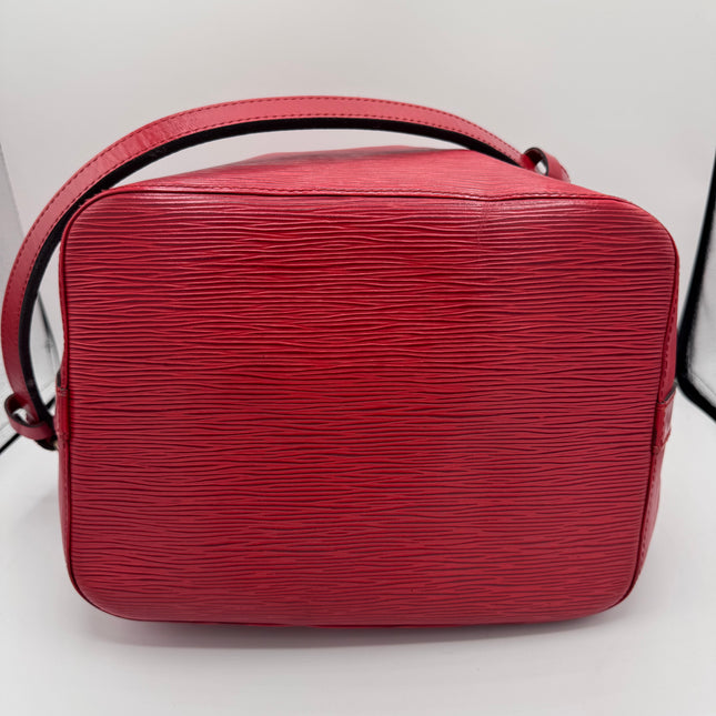 Sac Louis Vuitton Noé PM Épi Rouge