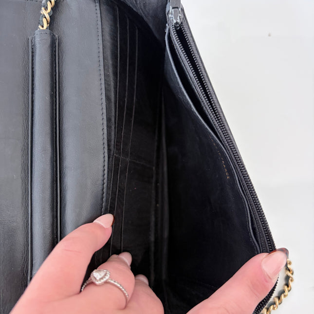 Sac Chanel Wallet On Chain Noir vintage