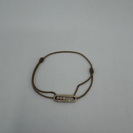 Bracelet Messika cordon beige pavé care(s)