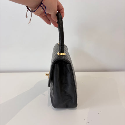 Sac Chanel Top Handle vintage noir