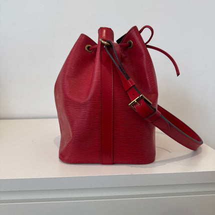Sac Louis Vuitton Noé PM Épi Rouge