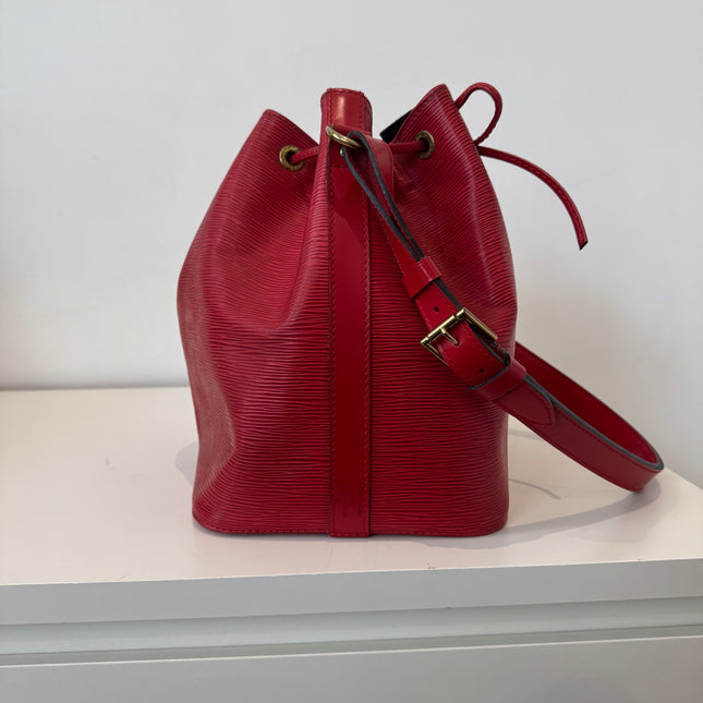 Sac Louis Vuitton Noé PM Épi Rouge