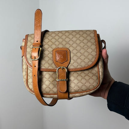 Sac Celine bandoulière toile macadam