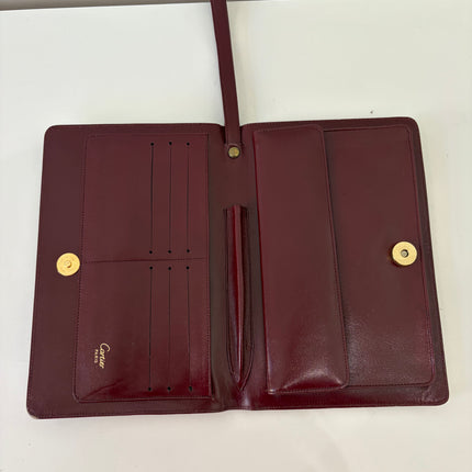 Pochette Cartier à Dragonne bordeaux