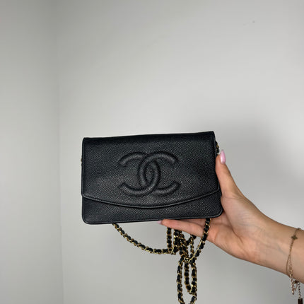 Sac Chanel Wallet On Chain Noir vintage