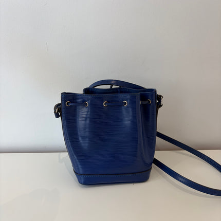 Sac Louis Vuitton Nano Noé Cuir Épi Marine