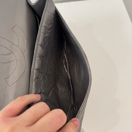 Sac Chanel 2.55 Argent Irisé 28cm