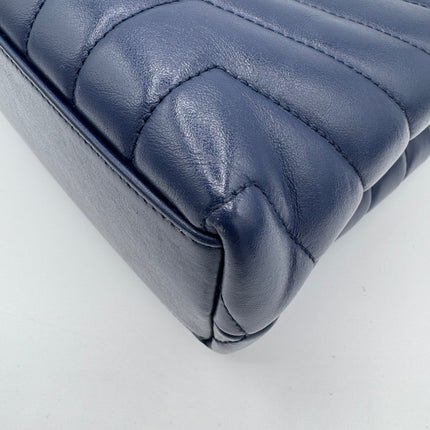 Sac Loulou Small Saint Laurent Bleu Marine