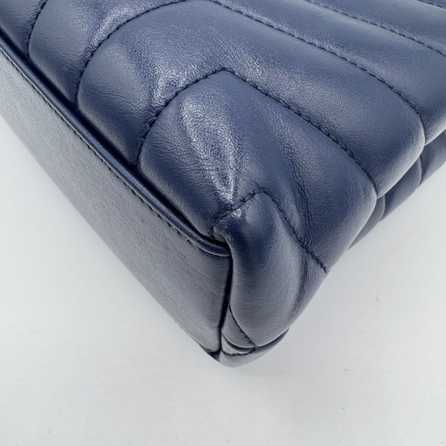 Sac Loulou Small Saint Laurent Bleu Marine