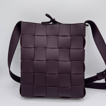 Sac Bottega Veneta Cassette vertical prune