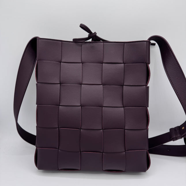 Sac Bottega Veneta Cassette vertical prune