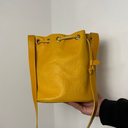 Sac Courrèges seau vintage Jaune
