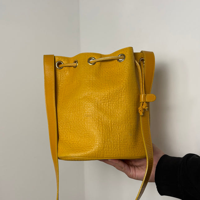 Sac Courrèges seau vintage Jaune