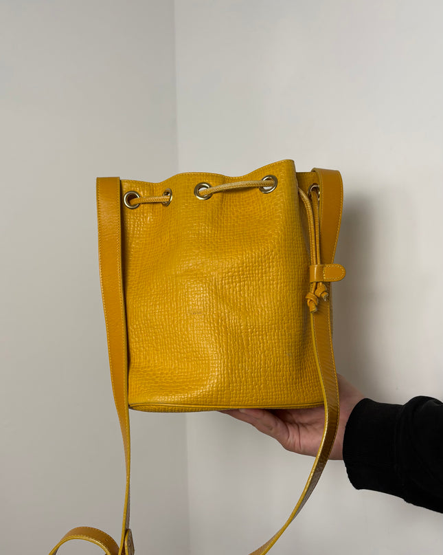Sac Courrèges seau vintage Jaune