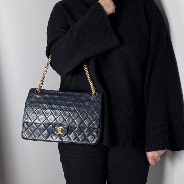 Sac Chanel Vintage Timeless Marine