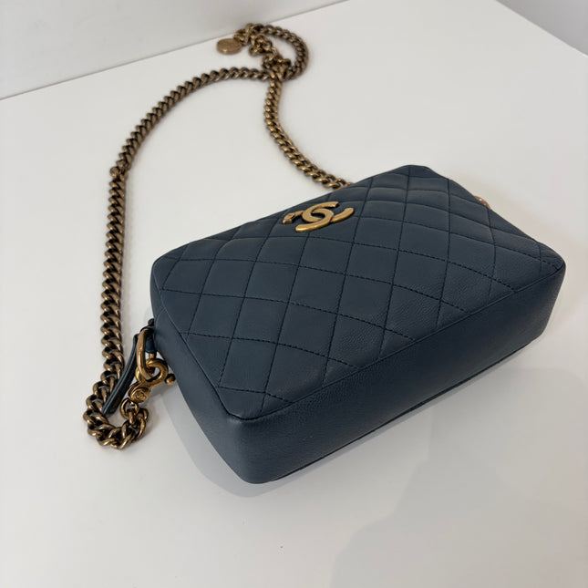 Sac Chanel Caméra Bleu éteint