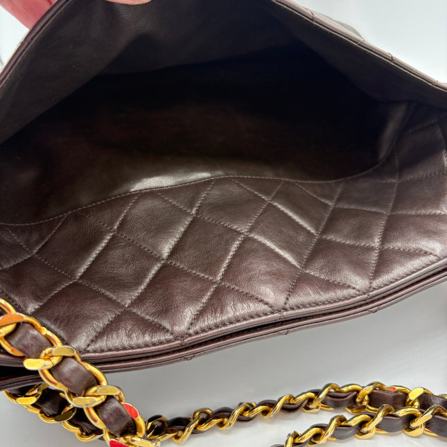 Sac Chanel shopping chocolat