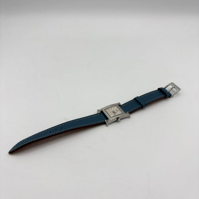 Montre hermès Heure H Mini bleu jean