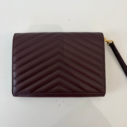 Pochette dragonne Saint Laurent Cassandre Burgundy