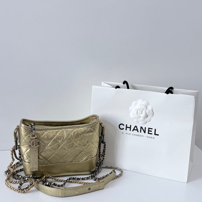 Sac Chanel mini Gabrielle Doré