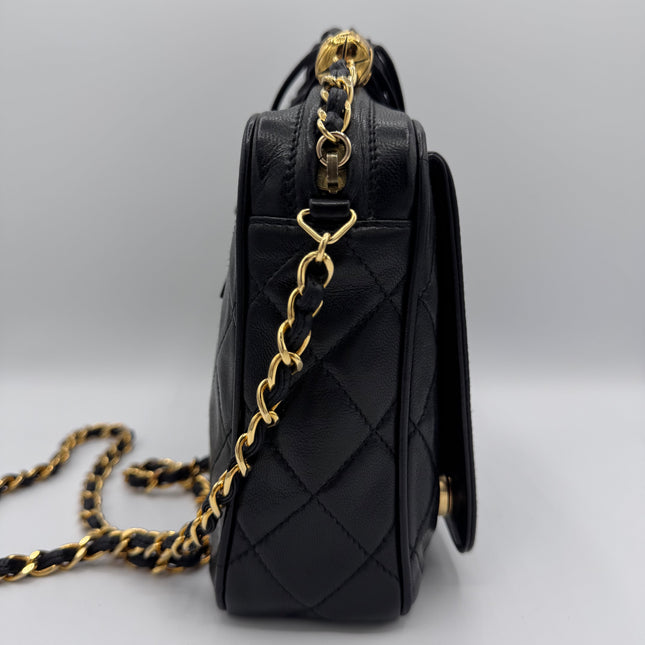 Sac Caméra vintage Chanel Noir