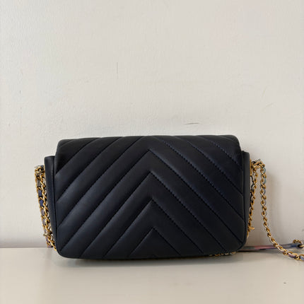 Sac Chanel Chevrons Mini Rectangle Marine