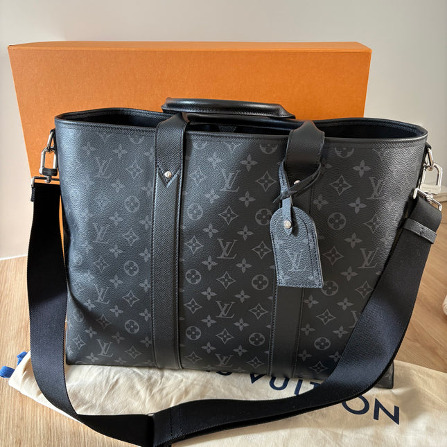 Sac Weekend NM Louis Vuitton monogramme éclipse
