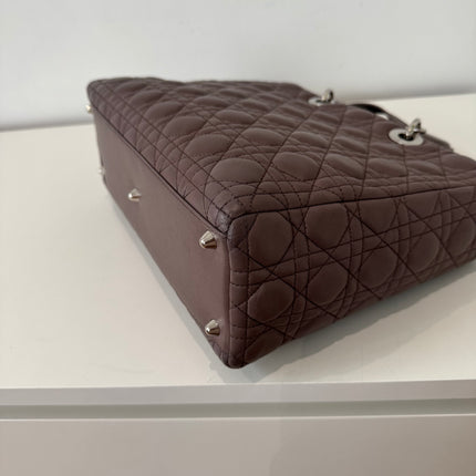 Sac Dior Lady Dior Large Prune