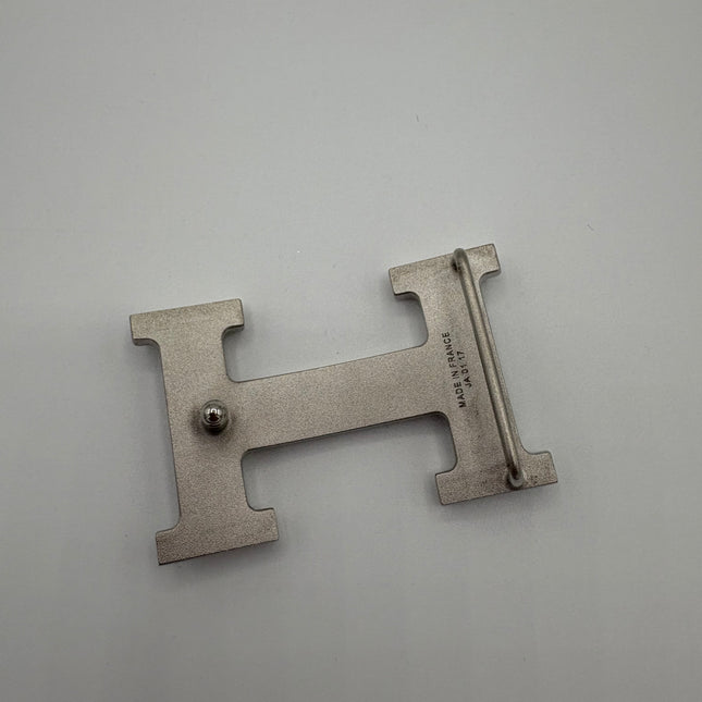 Boucle de ceinture Hermes + cuir de ceinture réversible 32mm