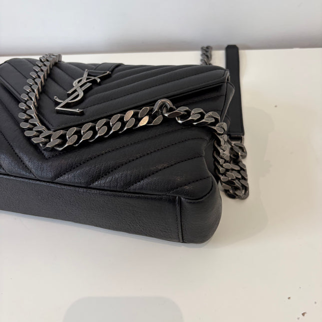 Sac Saint Laurent Collège medium noir