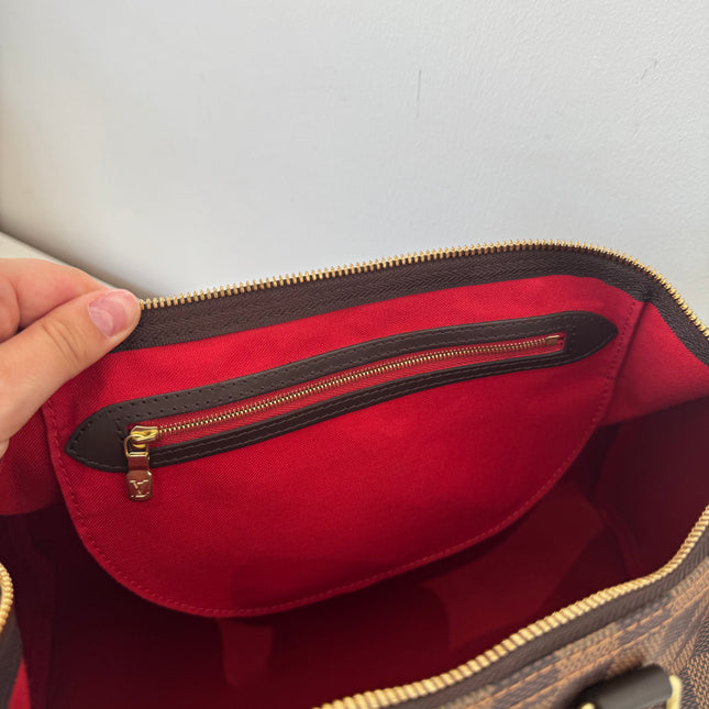 Sac Louis Vuitton Speedy 35 bandoulière damier ébène